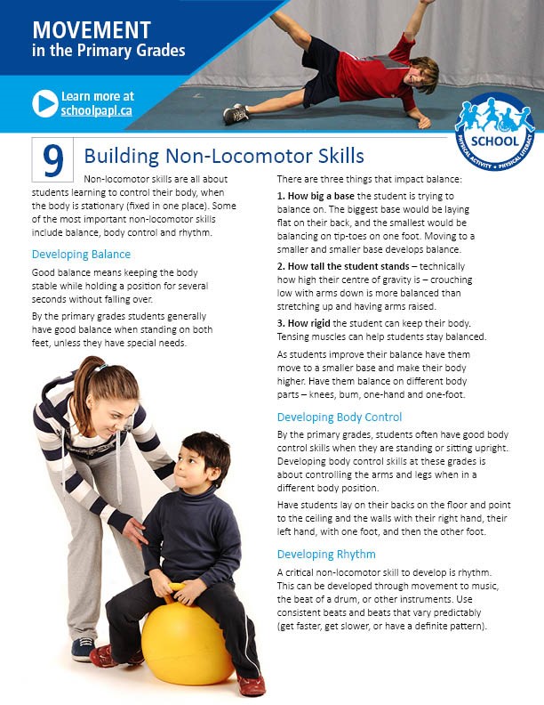 Movement in the Primary Grades: Building Non-Locomotor Skills